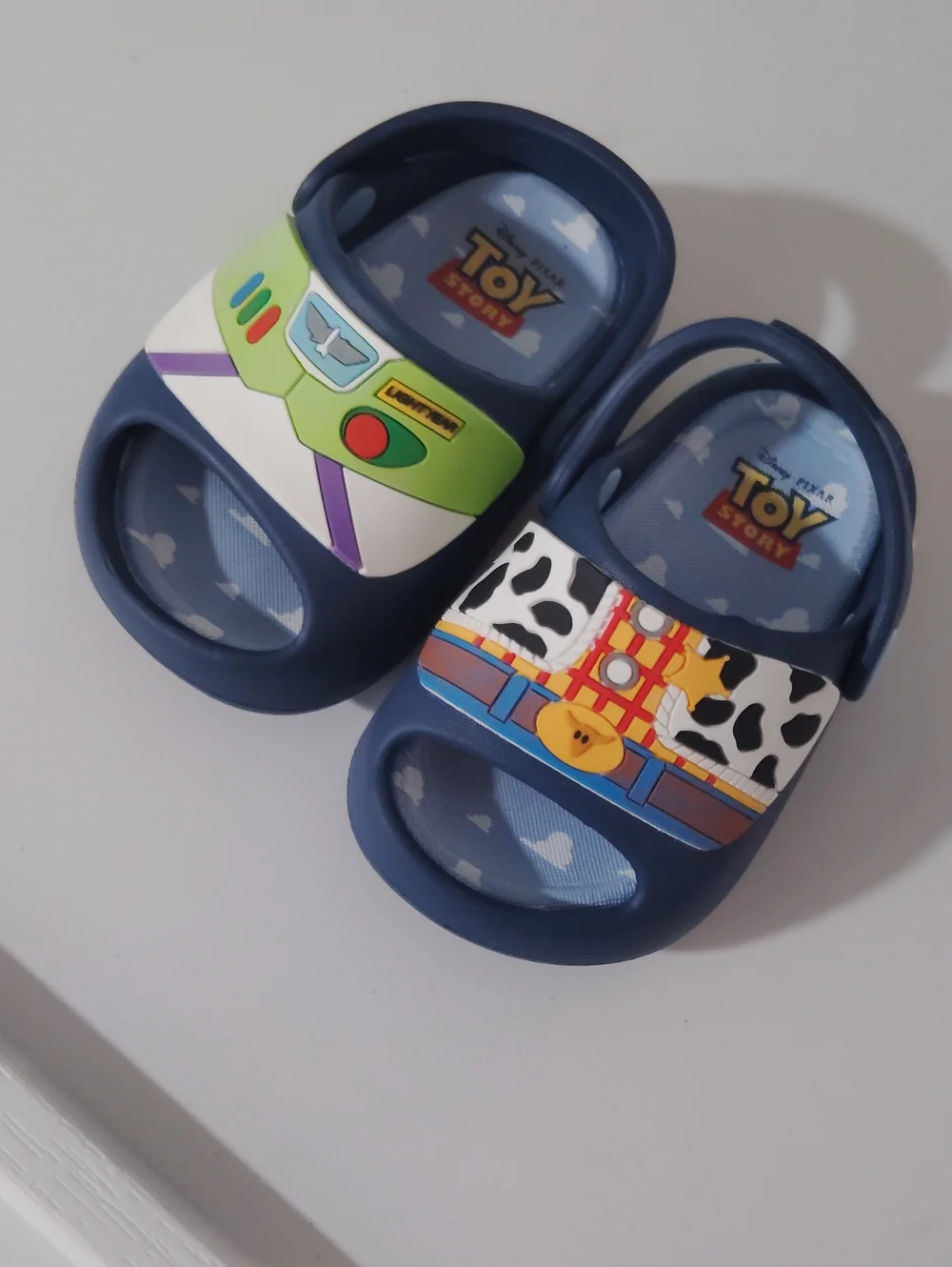 Disney Navy Toy Story Buzz & Woody Slip-On Sandals
